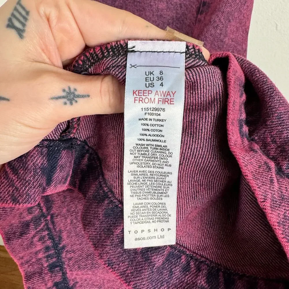 Topshop overdye denim